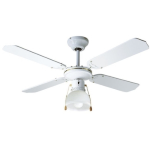 VENT. SOFFITTO 105CM 4PALE 1LUCE BIANCO